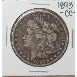 1893-CC $1 Morgan Silver Dollar Coin