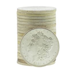 Roll of (20) Brilliant Uncirculated 1882-S $1 Morgan Silver Dollar Coins