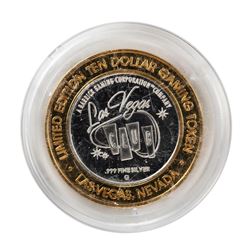 .999 Fine Silver Las Vegas Club $10 Limited Edition Gaming Token