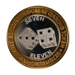 .999 Silver McCarran International Airport $10 Casino Limited Edition Gaming Token