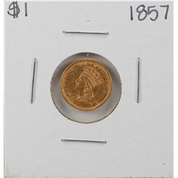 1857 $1 Indian Princess Head Gold Coin