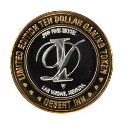 .999 Silver Desert Inn Las Vegas, Nevada $10 Limited Edition Gaming Token