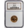 Image 1 : 1900 $5 Liberty Half Eagle Gold Coin NGC MS64