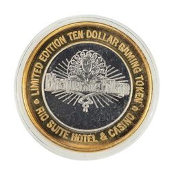 .999 Silver Rio Suite Hotel & Casino Las Vegas $10 Limited Edition Gaming Token