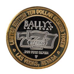 .999 Silver Ballys Las Vegas $10 Casino Limited Edition Gaming Token