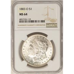 1883-O $1 Morgan Silver Dollar Coin NGC MS64