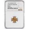 Image 1 : 1903 $1 McKinley Louisiana Purchase Commemorative Gold Coin NGC MS64