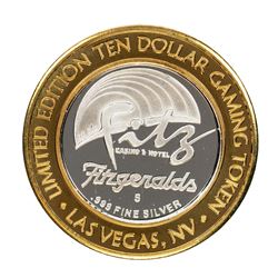 .999 Silver Fitzgeralds Casino & Hotel Las Vegas, NV $20 Limited Edition Gaming Token