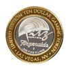 Image 1 : .999 Silver Fitzgeralds Casino & Hotel Las Vegas, NV $20 Limited Edition Gaming Token