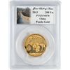 Image 1 : 2013 China 1/2 oz Gold Panda 200 Yuan Coin PCGS MS70