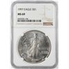 Image 1 : 1997 $1 American Silver Eagle Coin NGC MS69