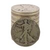 Image 1 : Roll of (20) Assorted Date 1929 and Earlier Walking Liberty Half Dollar Coins