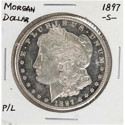 1897-S $1 Morgan Silver Dollar Coin Proof Like