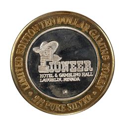 .999 Silver Pioneer Hotel & Gambling Hall $10 Casino Limited Edition Gaming Token