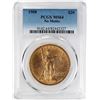 Image 1 : 1908 No Motto $20 St. Gaudens Double Eagle Gold Coin PCGS MS64