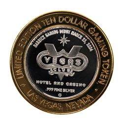.999 Fine Silver Las Vegas Club $10 Limited Edition Gaming Token