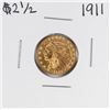 Image 1 : 1911 $2 1/2 Indian Head Quarter Eagle Gold Coin