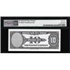 Image 2 : 1929 10 Unit American Bank Note Co. "Test Note" PMG Gem Uncirculated 65EPQ