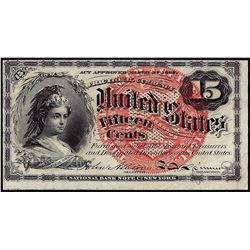 March 3, 1863 Fourth Issue Fifteen Cent Fractional Currency Note