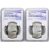 Image 1 : Lot of (2) 1973 Israel 10 Lirot Silver Coins NGC PF66 Ultra Cameo