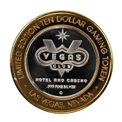 .999 Fine Silver Las Vegas Club $10 Limited Edition Gaming Token