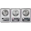 Image 2 : Lot of (3) 2006 $1 American Silver Eagle Coins NGC MS69 Early Releases