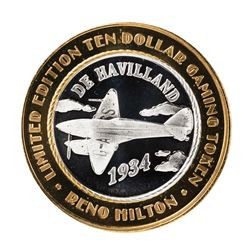 .999 Silver Hilton Reno, Nevada $10 Casino Limited Edition Gaming Token