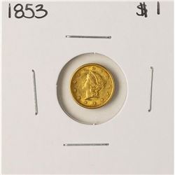 1853 $1 Liberty Head Gold Dollar Coin