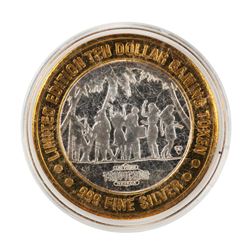 .999 Fine Silver Tropicana Las Vegas, Nevada $10 Limited Edition Gaming Token