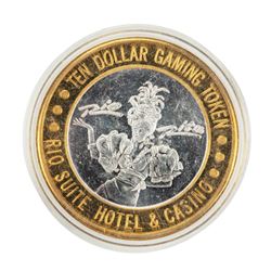 .999 Silver Rio Suite Hotel & Casino Las Vegas $10 Limited Edition Gaming Token
