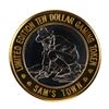Image 2 : .999 Fine Silver Sam's Town Casino Las Vegas $10 Limited Edition Gaming Token
