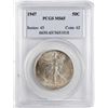 Image 1 : 1947 Walking Liberty Half Dollar Coin PCGS MS65