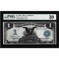 1899 $1 Black Eagle Silver Certificate Note Fr.235 PMG Very Fine 30