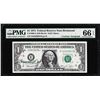 Image 1 : 1974 $1 Federal Reserve Note PMG Gem Uncirculated 66EPQ Courtesy Autograph