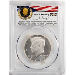 2014-W Kennedy 50th Anniversary Enhanced Silver Half Dollar Coin PCGS MS70