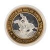 Image 2 : .999 Fine Silver Gold Strike Jean, Nevada $10 Limited Edition Gaming Token
