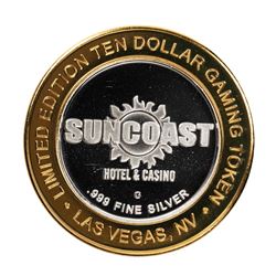 .999 Fine Silver Suncoast Las Vegas, Nevada $10 Limited Edition Gaming Token