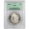 Image 1 : 1880-S $1 Morgan Silver Dollar Coin PCGS MS65 Old Green Holder