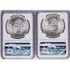 Image 2 : Lot of (2) 1953Mo Mexico 5 Pesos Silver Coins NGC MS64