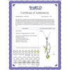 Image 2 : Genuine 0.40 ctw Peridot Necklace 14KT White Gold - REF-22V2W