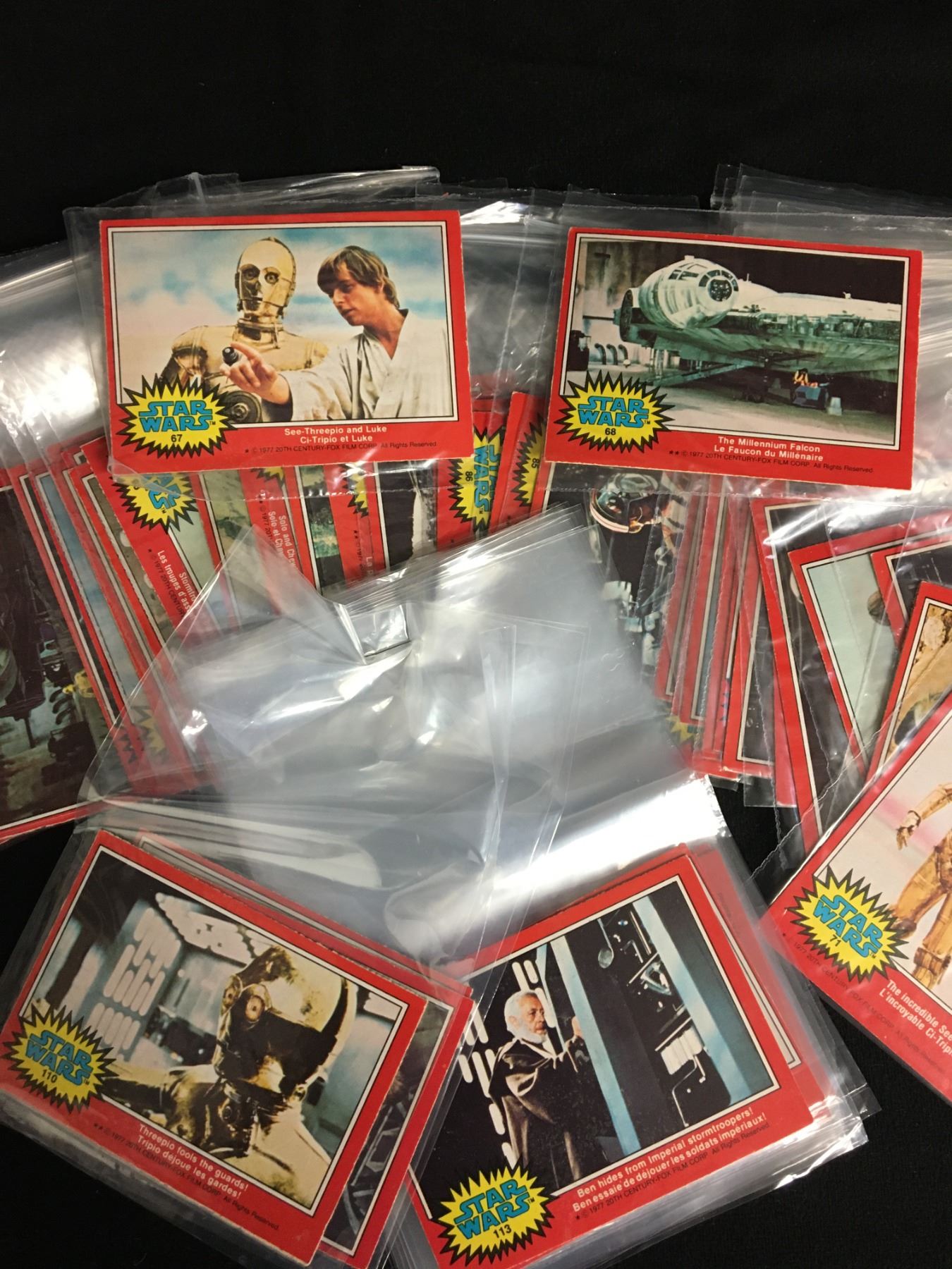 1977 STAR WARS TRADING CARDS LOT 1977 STAR WARS TRADING CARDS LOT