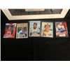 Image 2 : LeBRON JAMES BASKETBALL PHOTO W/ MIXED HOCKEY & BASEBALL CARDS LOT