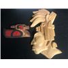 Image 2 : NATIVE ART CARVINGS LOT  (ASHLEY CHARLIE PENELAKUT) W/ ART PRINT