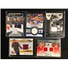 Image 1 : NHL HOCKEY GAME WORN JERSEY CARD LOT