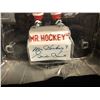 Image 2 : GORDIE HOWE COLLECTIBLES LOT (SIGNED BOBBLE HEAD/ PUCK BUCKS/ ANNIVERSARY TICKET STUB)
