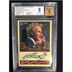 2011 GOODWIN CHAMPIONS AUTOGRAPHS STEVEN STAMKOS ( BECKETT 9)