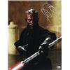 Image 1 : PETER SERAFINOWICZ SIGNED DARTH MAUL STAR WARS 8 X 10 ( STAR WARS AUTHENTIC COA)