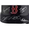 Image 2 : BOSTON RED SOX FULL SIZE BATTING HELMET SIGNED BY 5 ( FANATICS COA)