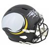 Image 2 : ADRIAN PETTERSON SIGNED FULL SIZED VIKINGS HELMET (JSA COA)