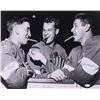 Image 1 : Gordie Howe, Alex Delvecchio, & Ted Lindsay Signed Detroit Red Wings 16x20 Photo (JSA COA)